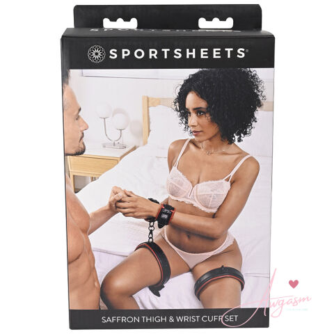 Saffron Thigh & Wrist Cuff Set