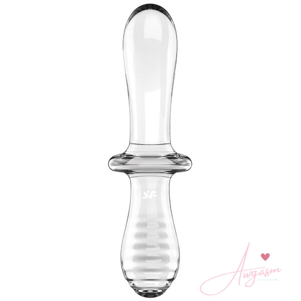 Satisfyer Double Crystal Glass Dildo-Clear - Image 2