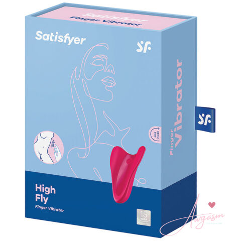 Satisfyer High Fly Finger Vibrator-Red