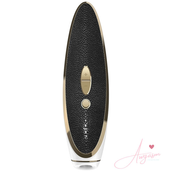 Satisfyer Luxury Haute Couture-Gold & Black Leather - Image 2
