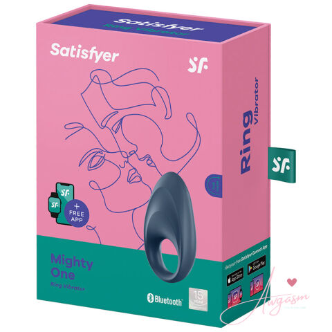 Satisfyer Mighty One Ring Vibrator-Blue
