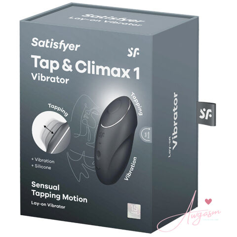 Satisfyer Tap and Climax 1-Grey