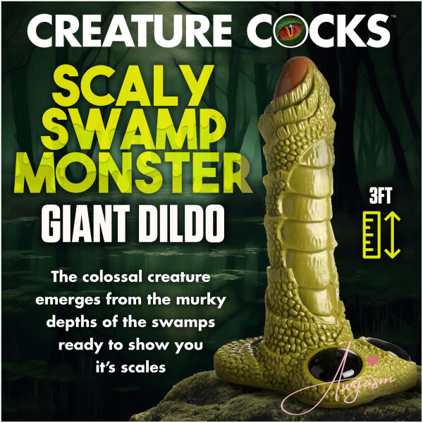 Scaly Swamp Monster 3 Foot Giant Dildo - Image 2