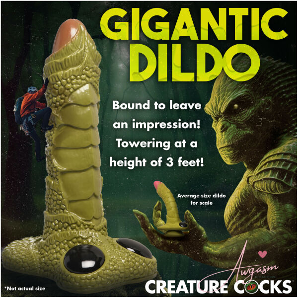 Scaly Swamp Monster 3 Foot Giant Dildo - Image 6