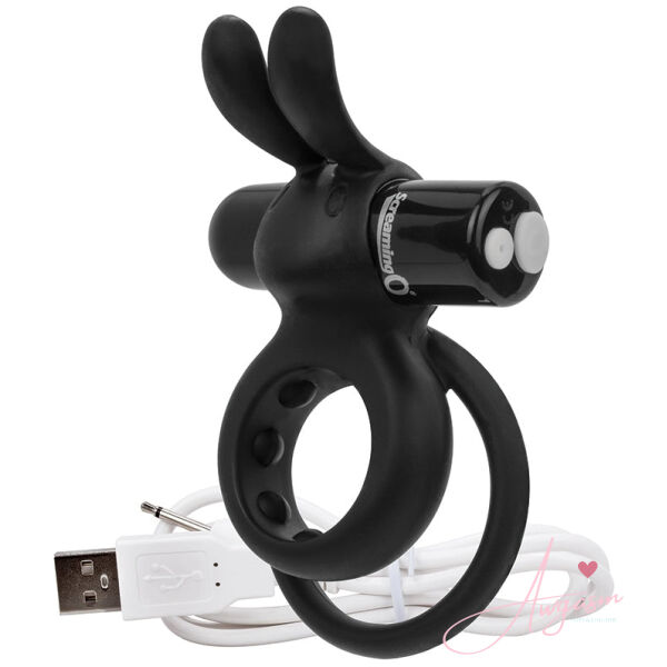 Screaming O Charged Ohare Rechargeable Wearable Rabbit-Black - Image 2