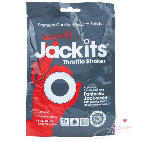 Screaming O Jackits Throttle Stroker-Clear