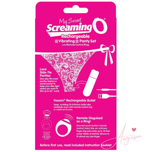 Screaming O My Secret Charged Remote Control Panty Vibe-Pink - Image 3