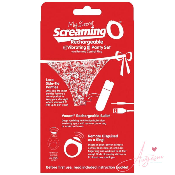 Screaming O My Secret Charged Remote Control Panty Vibe-Red - Image 3