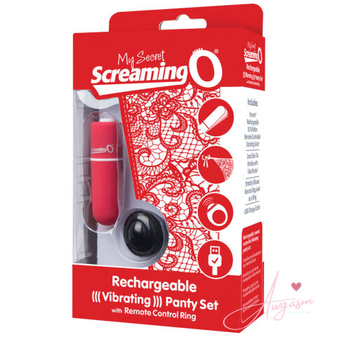 Screaming O My Secret Charged Remote Control Panty Vibe-Red