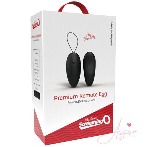 Screaming O My Secret Premium Remote Egg-Black