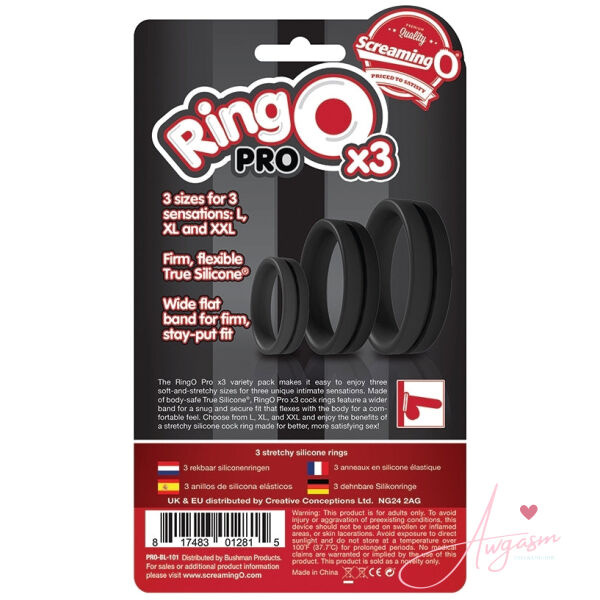 Screaming O RingO Pro x3-Black - Image 3