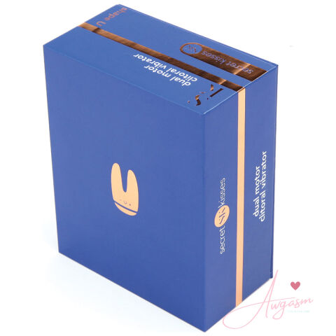 Secret Kisses Dual Motor Clitoral Vibrator-Blue
