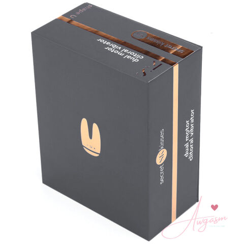 Secret Kisses Dual Motor Clitoral Vibrator-Grey