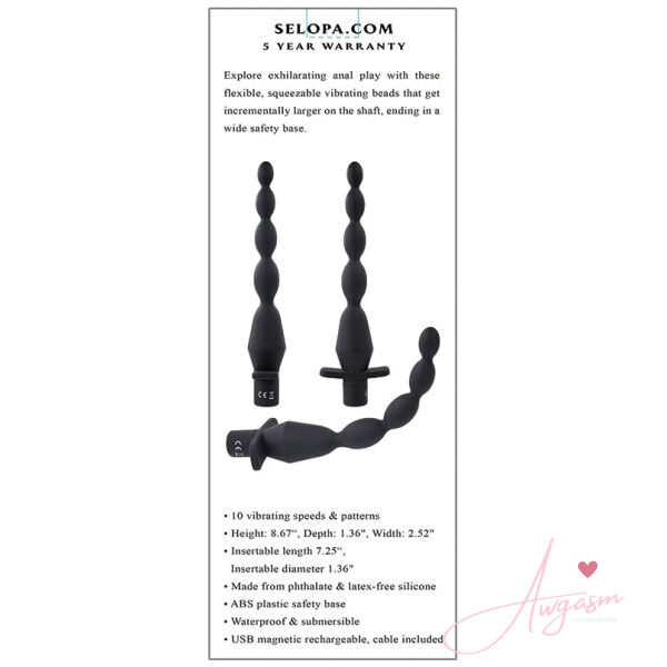 Selopa Vibrating Butt Beads - Image 2