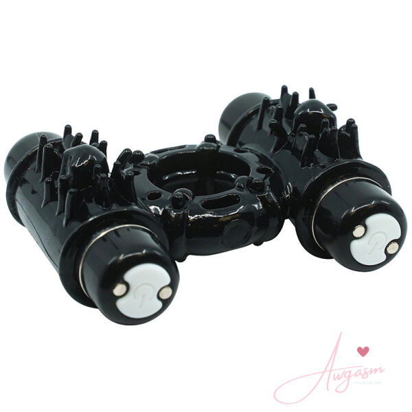 Sensuelle 7 Function Double Action C-Ring-Black - Image 2