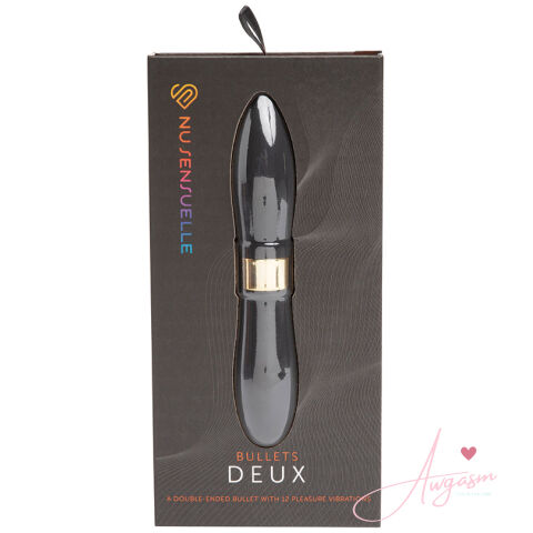 Sensuelle Double Ended Deux Bullet-Black