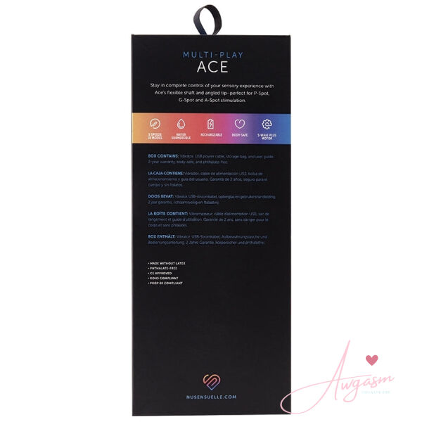 Sensuelle Multi Play Ace 15 Function Prostate Vibe-Black - Image 4