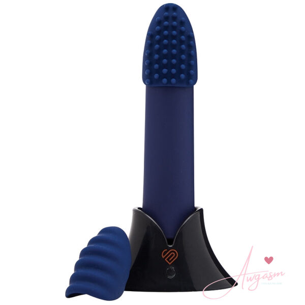 Sensuelle Point Plus 20 Function Bullet & Sleeves-Navy Blue - Image 2