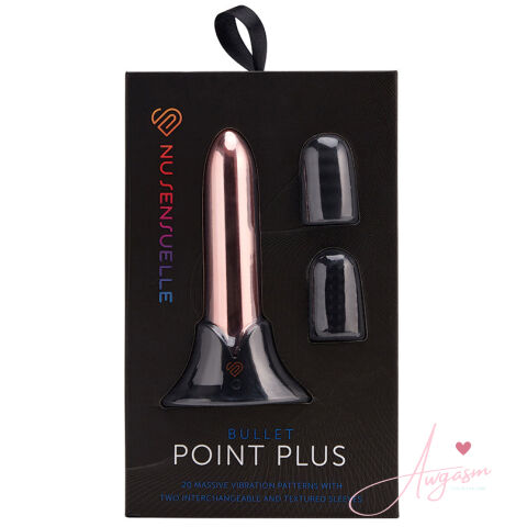 Sensuelle Point Plus 20 Function Bullet & Sleeves-Rose Gold