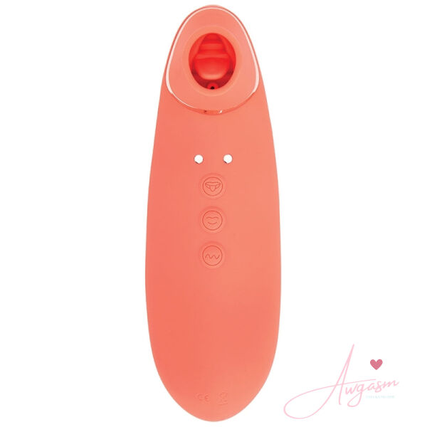 Sensuelle Trinitii 3-in-1 Suction Tongue-Coral - Image 2