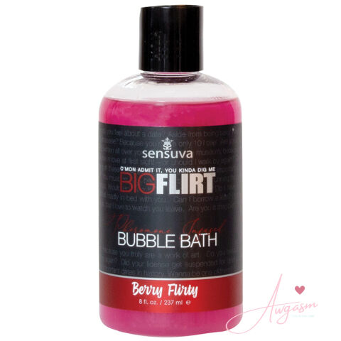 Sensuva Big Flirt Pheromone Bubble Bath-Berry Flirty 8oz