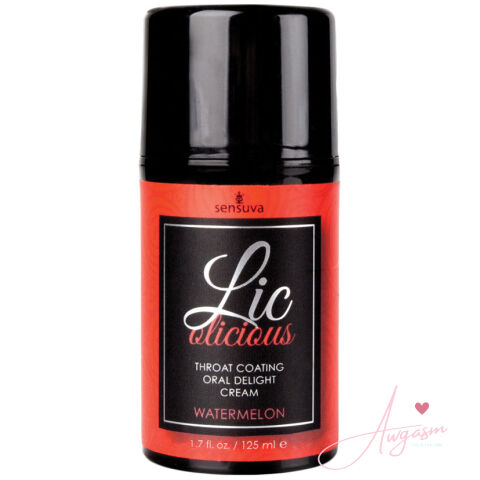 Sensuva Lic-O-Licious Throat Coating Oral Delight Cream-Watermelon 1.7oz
