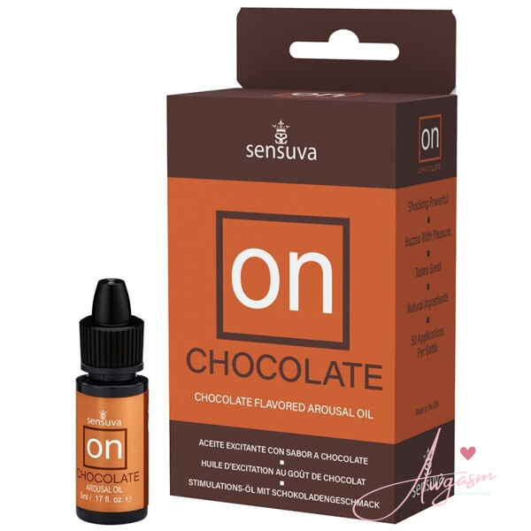 Sensuva ON Chocolate Arousal Oil 5ml Bottle Medium Box - Image 2