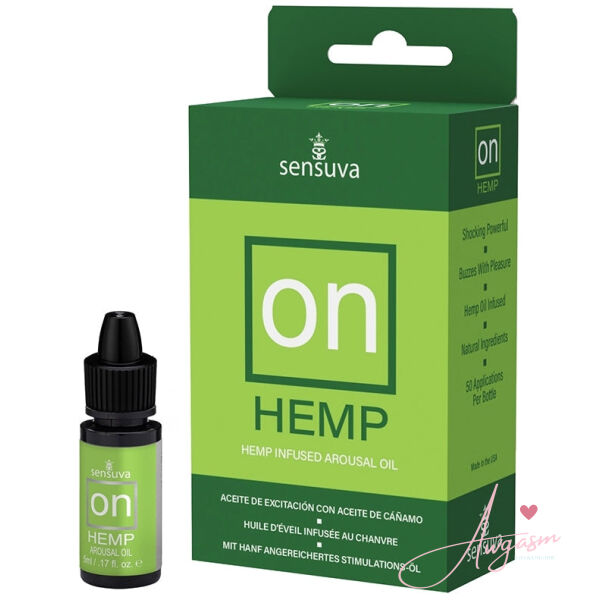 Sensuva ON Hemp Arousal Oil 5ml Bottle Medium Box - Image 2