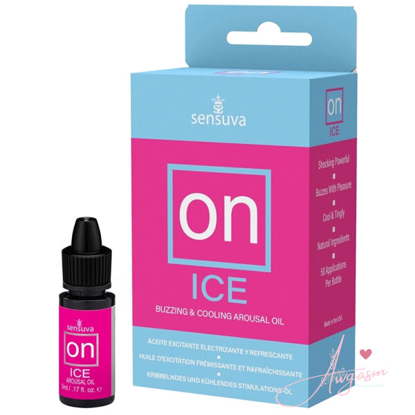 Sensuva ON Ice Arousal Oil 5ml Bottle Medium Box - Image 2
