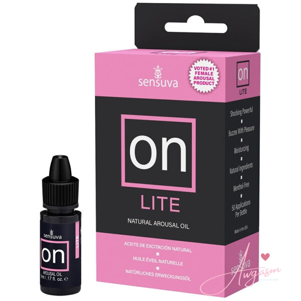 Sensuva ON Lite Arousal Oil 5ml Bottle Medium Box - Image 2
