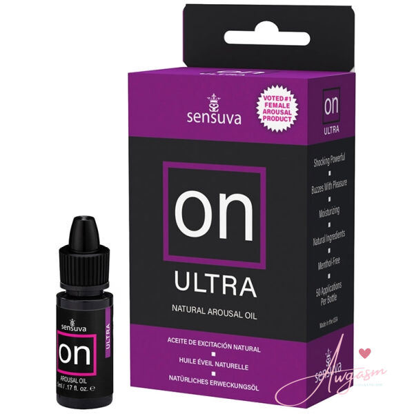 Sensuva ON Ultra Arousal Oil 5ml Bottle Medium Box - Image 2