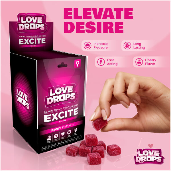 Sexual Enhancement Gummies for Her - Excite POP Display 12ct - Image 2