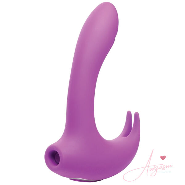 Shegasm 12x Lux Rocker Pulsing and Vibrating G-Spot Rabbit-Purple - Image 2