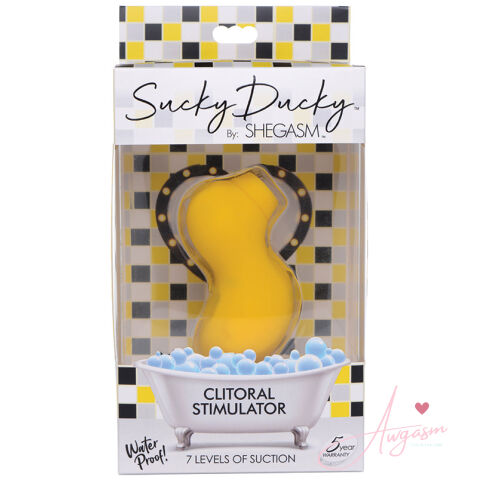 Shegasm Sucky Ducky 7x Clitoral Stimulator-Yellow