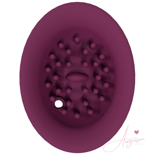 Shots Innovation Twitch 3 Rechargeable Vibrator & Suction-Burgundy - Image 3