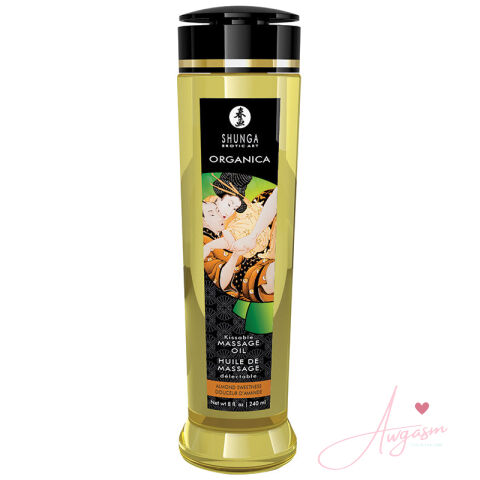 Shunga Organica Kissable Massage Oil-Almond Sweetness 8oz