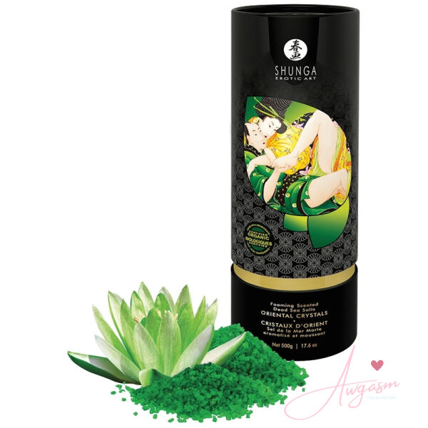Shunga Oriental Crystals Bath Salts-Lotus Flower 17.6oz - Image 2