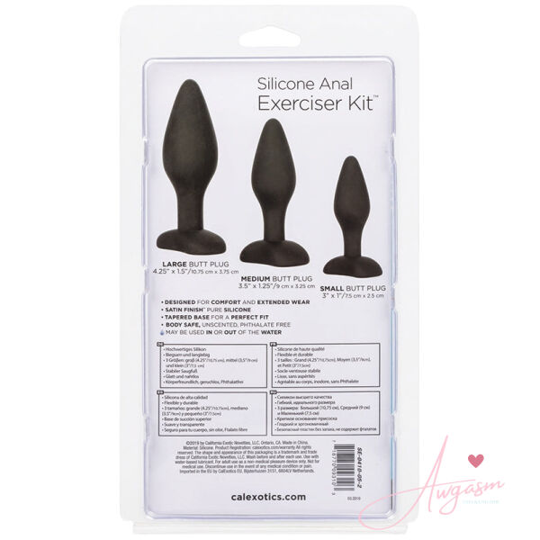 Silicone Anal Exerciser Kit-Black - Image 4