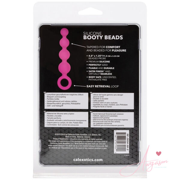 Silicone Booty Beads-Pink - Image 3