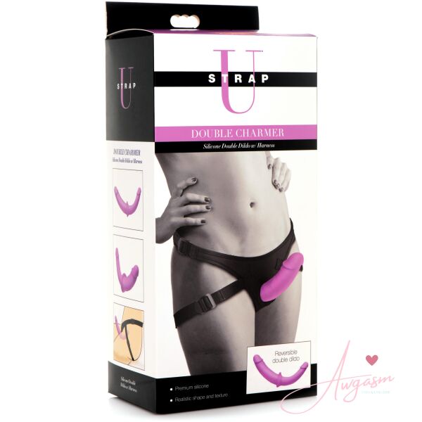 Silicone Double Dildo with Harness - Image 8