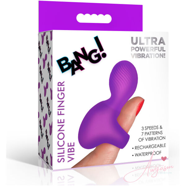Silicone Finger Vibrator - Purple - Image 6