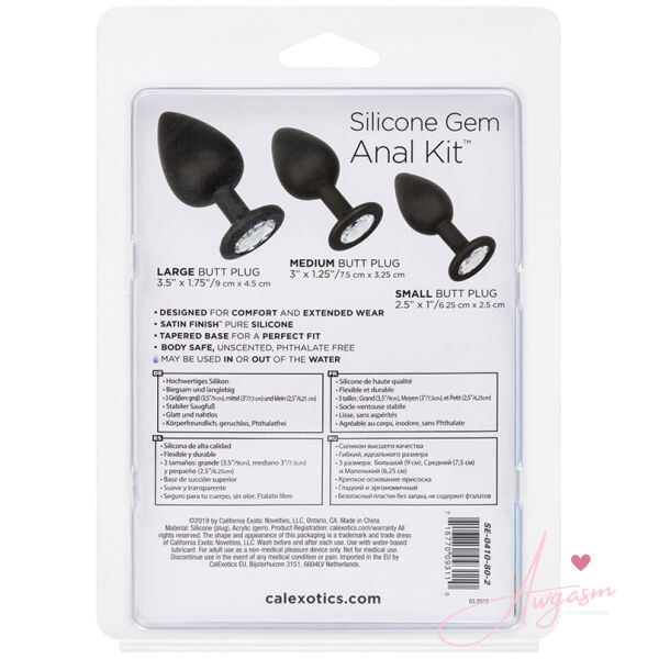 Silicone Gem Anal Kit-Black - Image 4