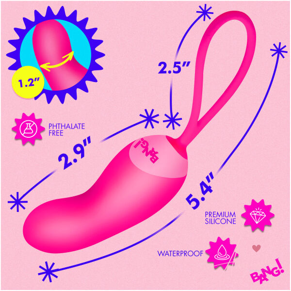 Silicone Mini Vibe w/ Remote - Pink - Image 3