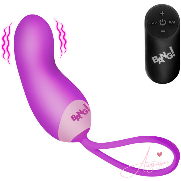 Silicone Mini Vibe w/ Remote - Purple - Image 4