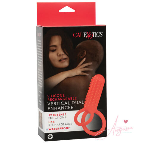Silicone Rechargeable Vertical Dual Enhancer