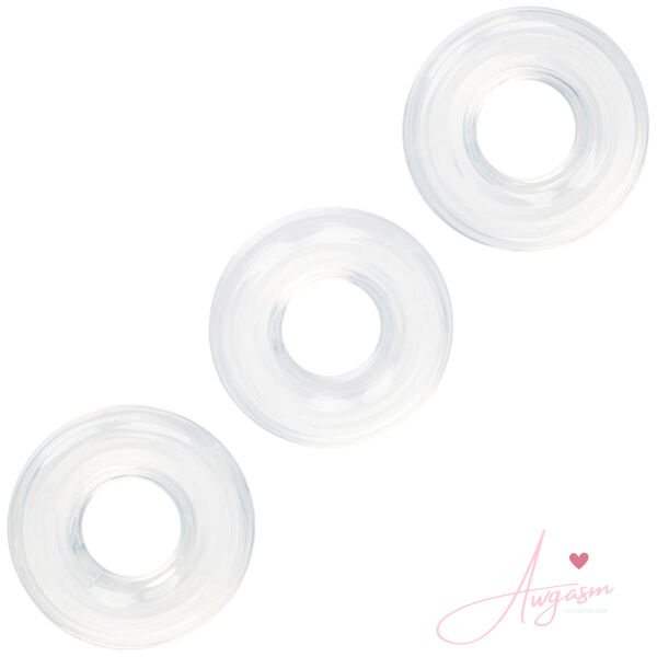 Silicone Stacker Rings-Clear 3Pk - Image 2