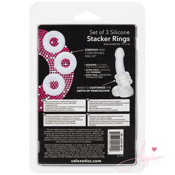 Silicone Stacker Rings-Clear 3Pk - Image 3