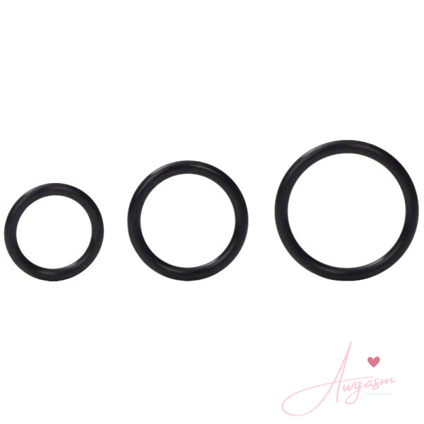 Silicone Support Rings-Black 3Pk - Image 2