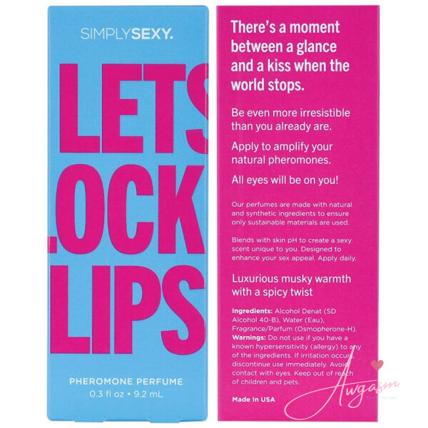 Simply Sexy Pheromone Perfume-Let's Lock Lips 0.3oz - Image 5
