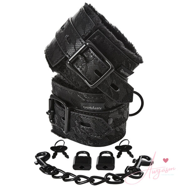 Sincerely Lace Fur Lined Handcuffs - Image 2